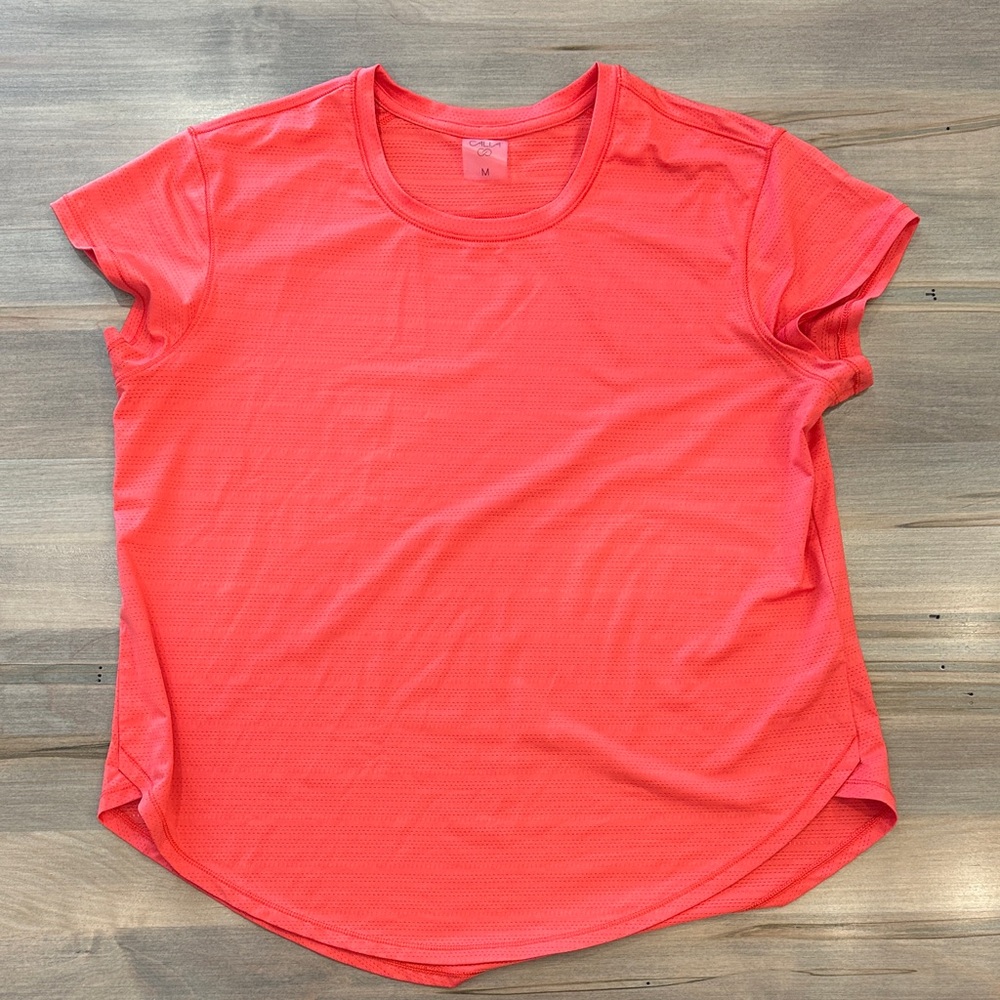 CALIA by Carrie Underwood Vibrant Coral Short Sleeve Tee